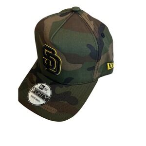 New Era San Diego Padres 9FORTY A-Frame Camo Snapback Hat MLB Adjustable Cap